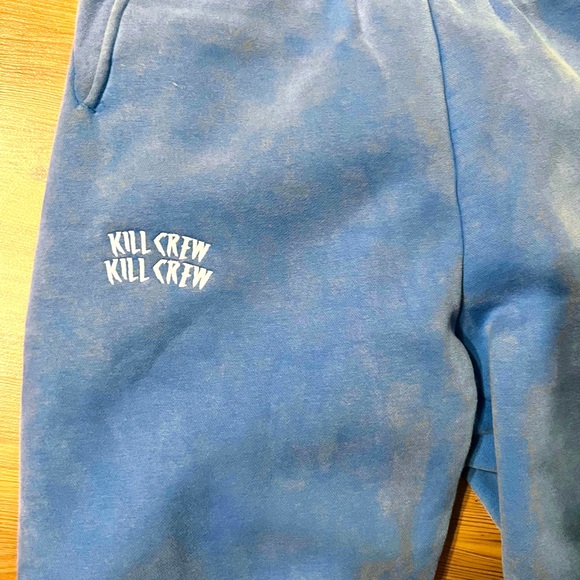 KILL CREW LUX ACID WASH SWEATPANTS - Blue S UNISEX - Picture 8 of 8